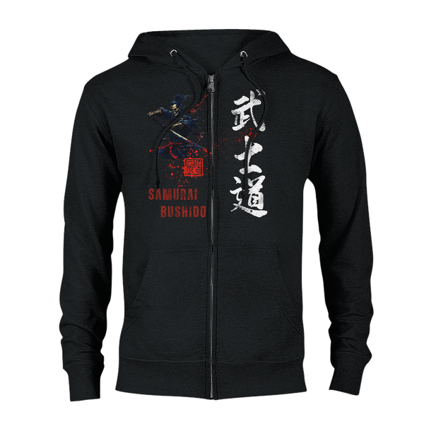 Aforawesome™ Warrior VIII Unisex Zip Hoodie Ronin Black