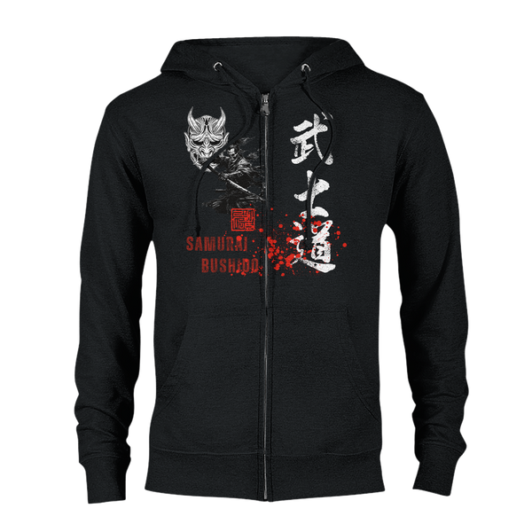 Aforawesome™ Warrior VII Unisex Zip Hoodie Shogun Black