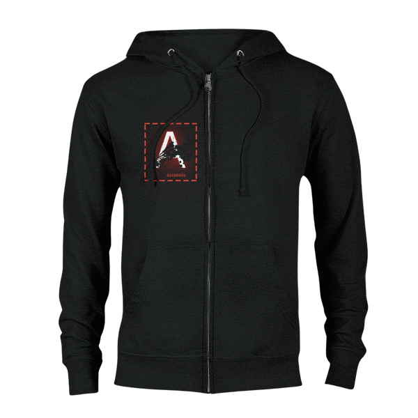 Aforawesome™ Origins Unisex Zip Hoodie Pitch Black