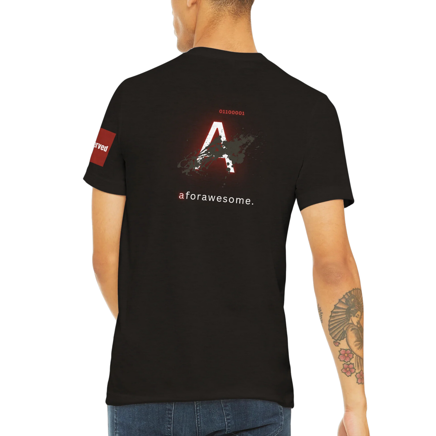 Aforawesome™ Underserved Unisex Triblend Athletic T-shirt Shadow Black