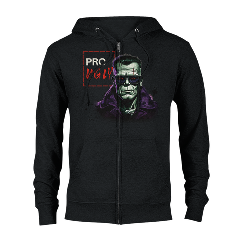 Aforawesome™ Pro Ugly III Unisex Zip Hoodie Dirty Black